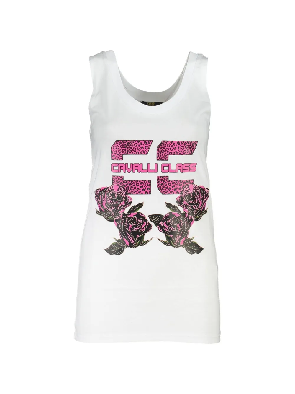Cavalli Class cotton tank top - Bianco