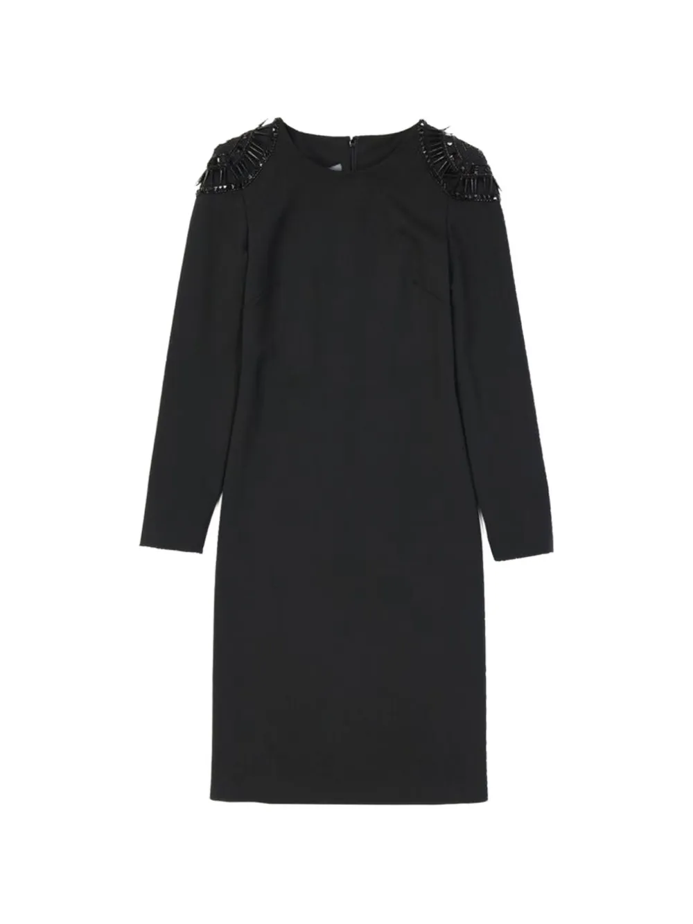 Alberta Ferretti bead-embellished midi dress - Nero