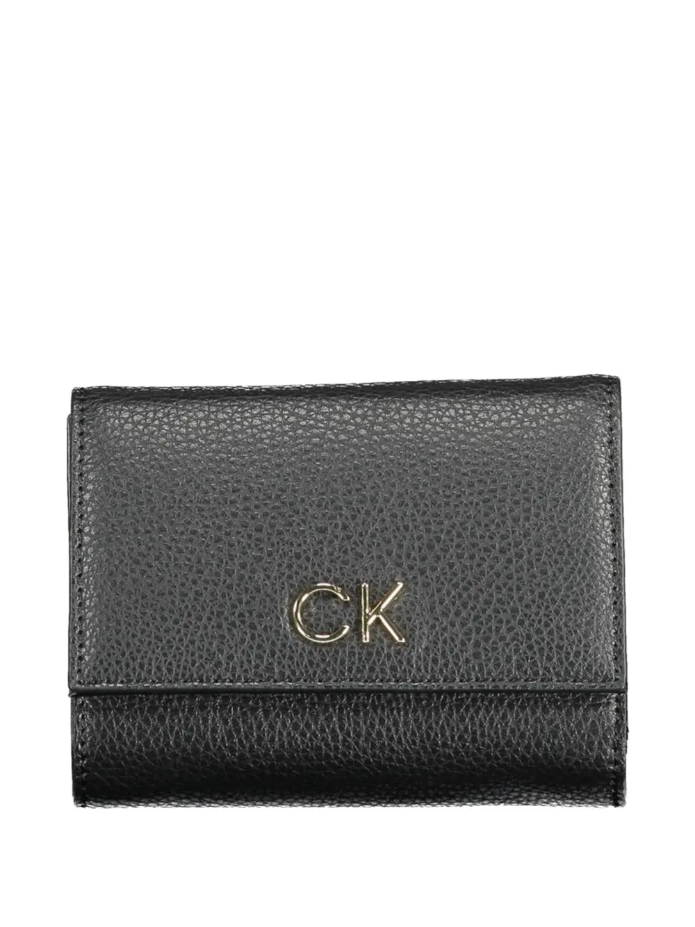 Calvin Klein pebbled trifold wallet - Nero