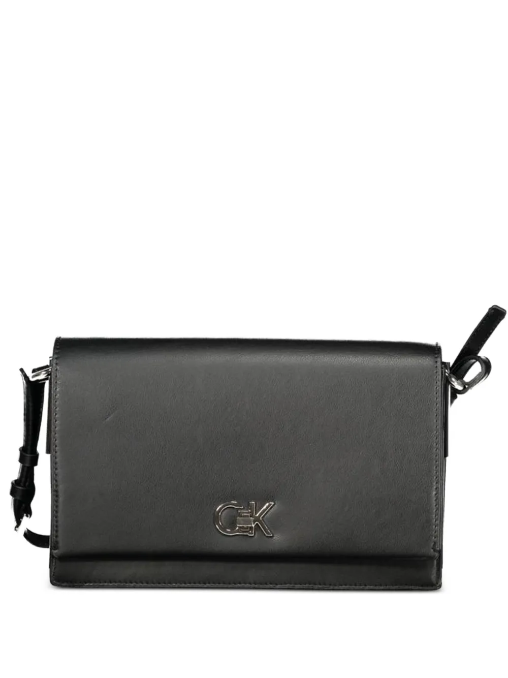Calvin Klein logo-plaque shoulder bag - Nero