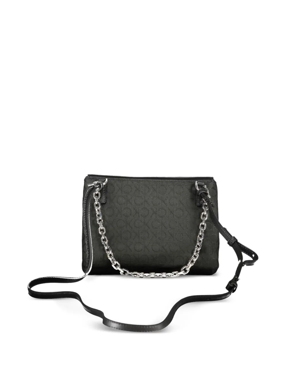 Calvin Klein Crossbodytas met omslag en monogram Zwart