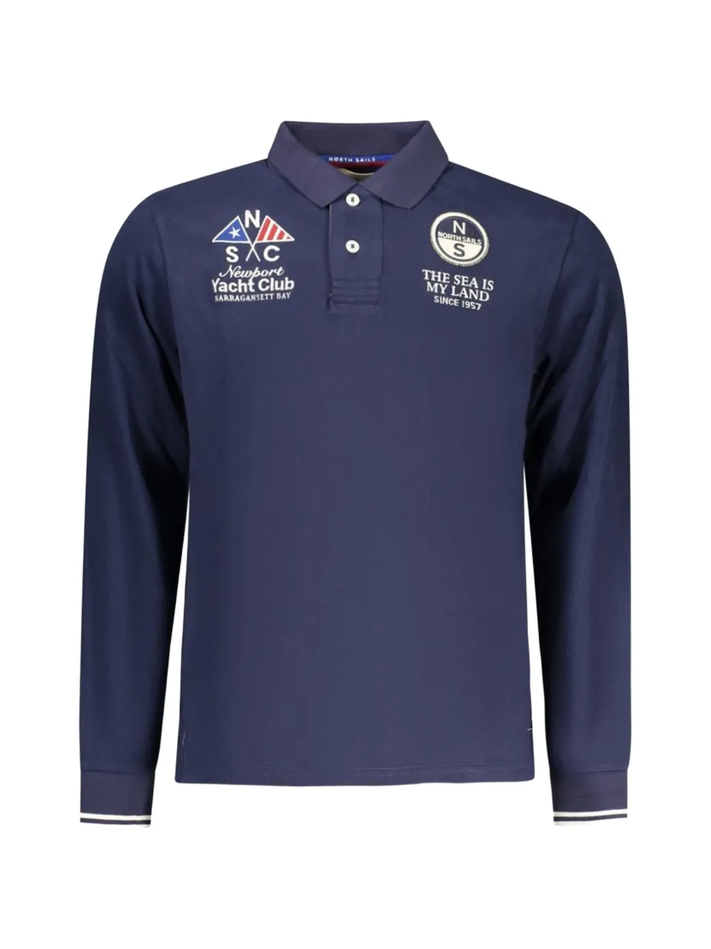 North Sails long-sleevde polo shirt - Blu