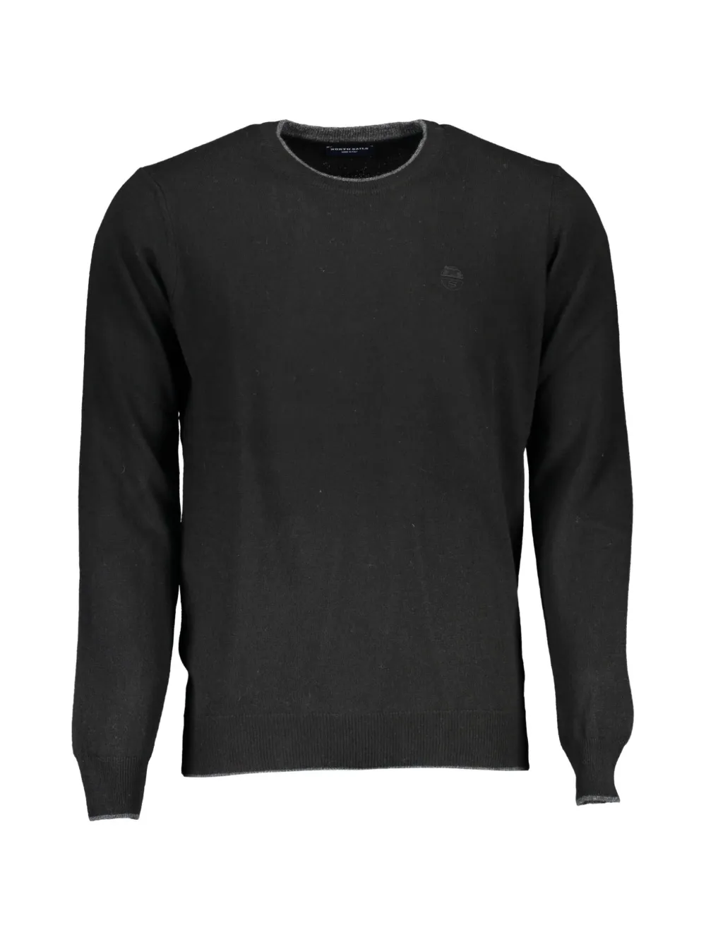 North Sails embroidered-logo crew-neck sweater - Nero