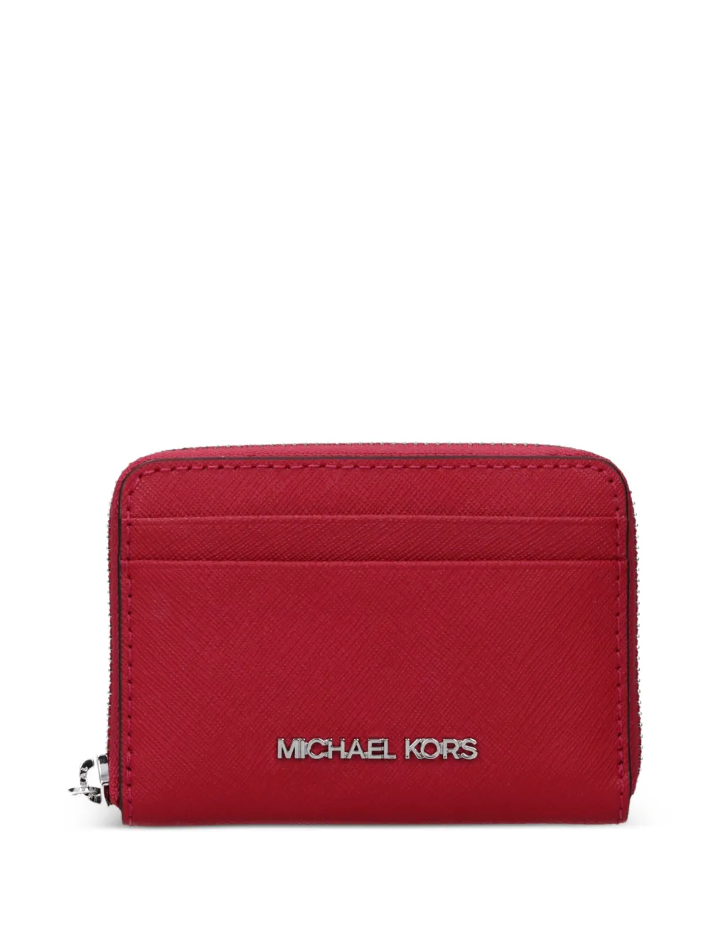 Michael Kors cross-hatch cardholder - Rosso