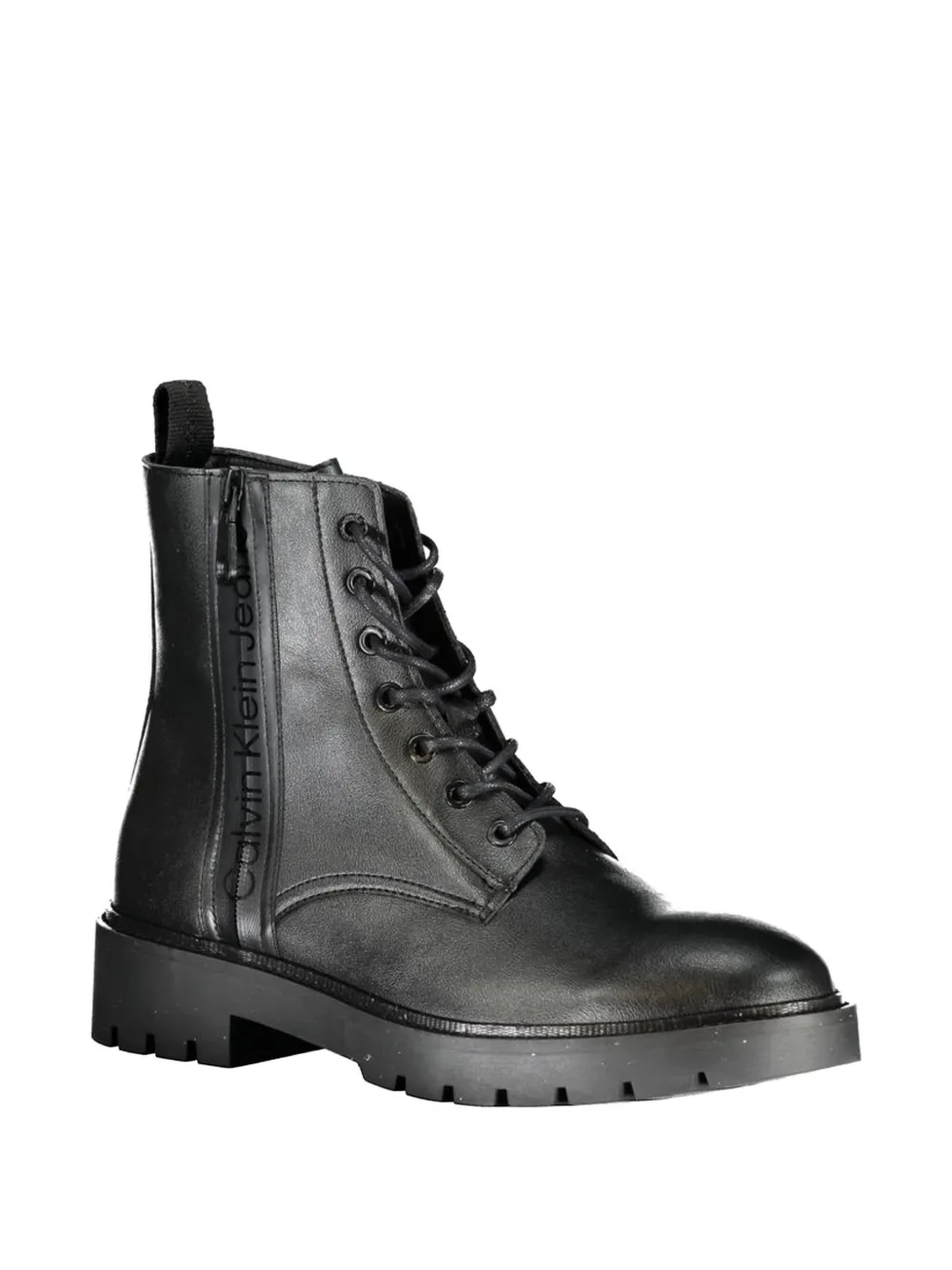 Calvin Klein lace-up combat boots Zwart