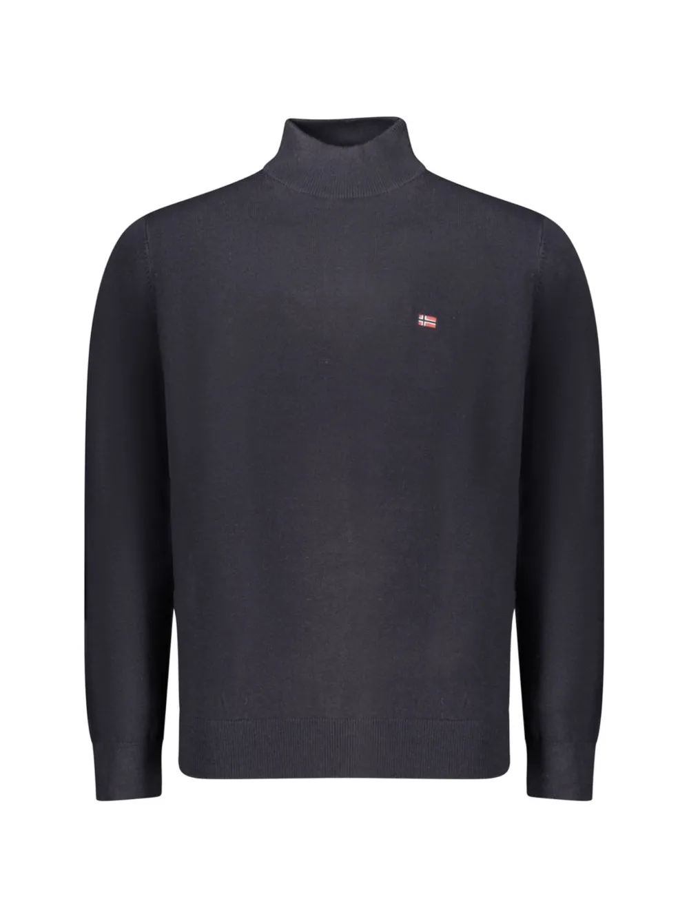 NORWAY 1963 logo-patch high-neck sweater - Blau