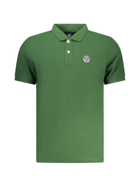 North Sails logo-patch piqué polo shirt