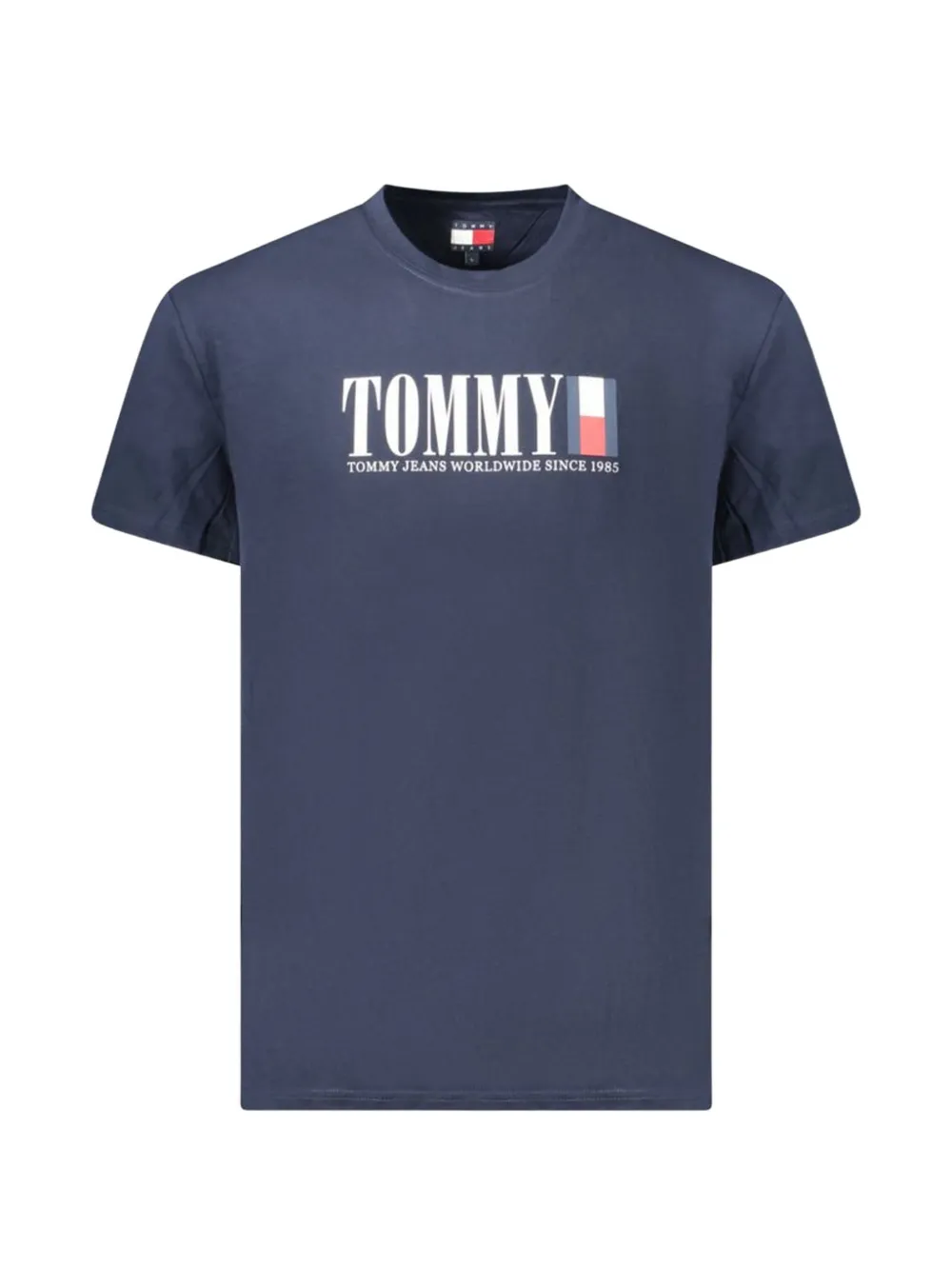 Tommy Hilfiger logo-print cotton T-shirt - Blu