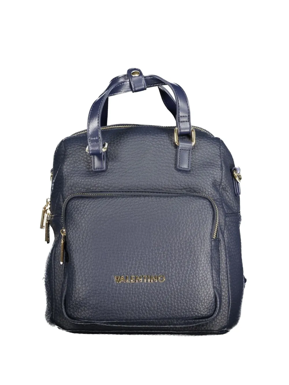MARIO VALENTINO Botaniko pebble-grain backpack - Blu