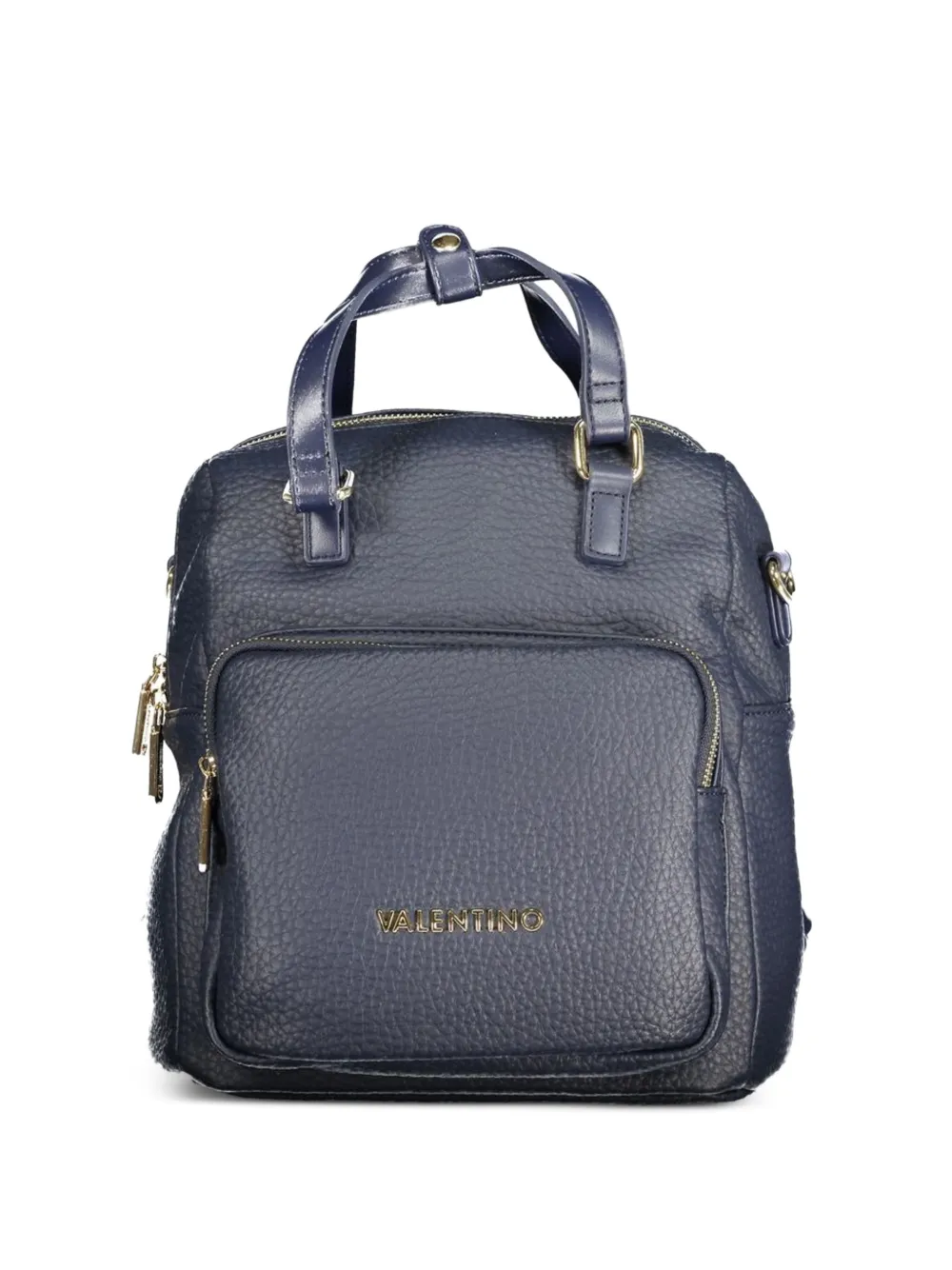 MARIO VALENTINO Botaniko pebble-grain backpack - Blu