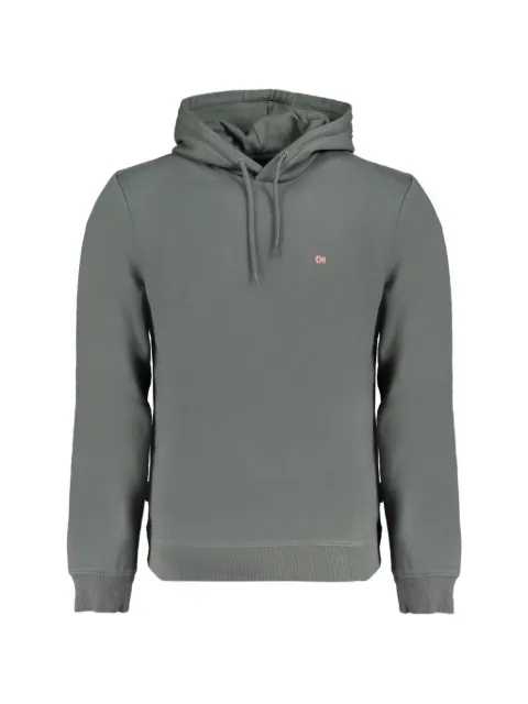 Napapijri logo-patch cotton hoodie