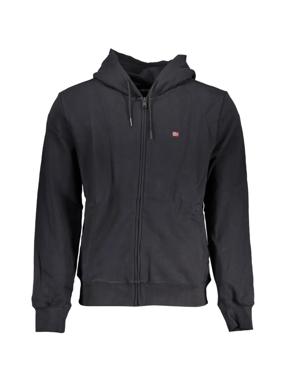 Napapijri 로고 패치 후드 집업 | 그레이 | Image 1