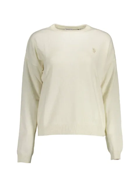 U.S. POLO ASSN. embroidered-logo crew-neck sweater
