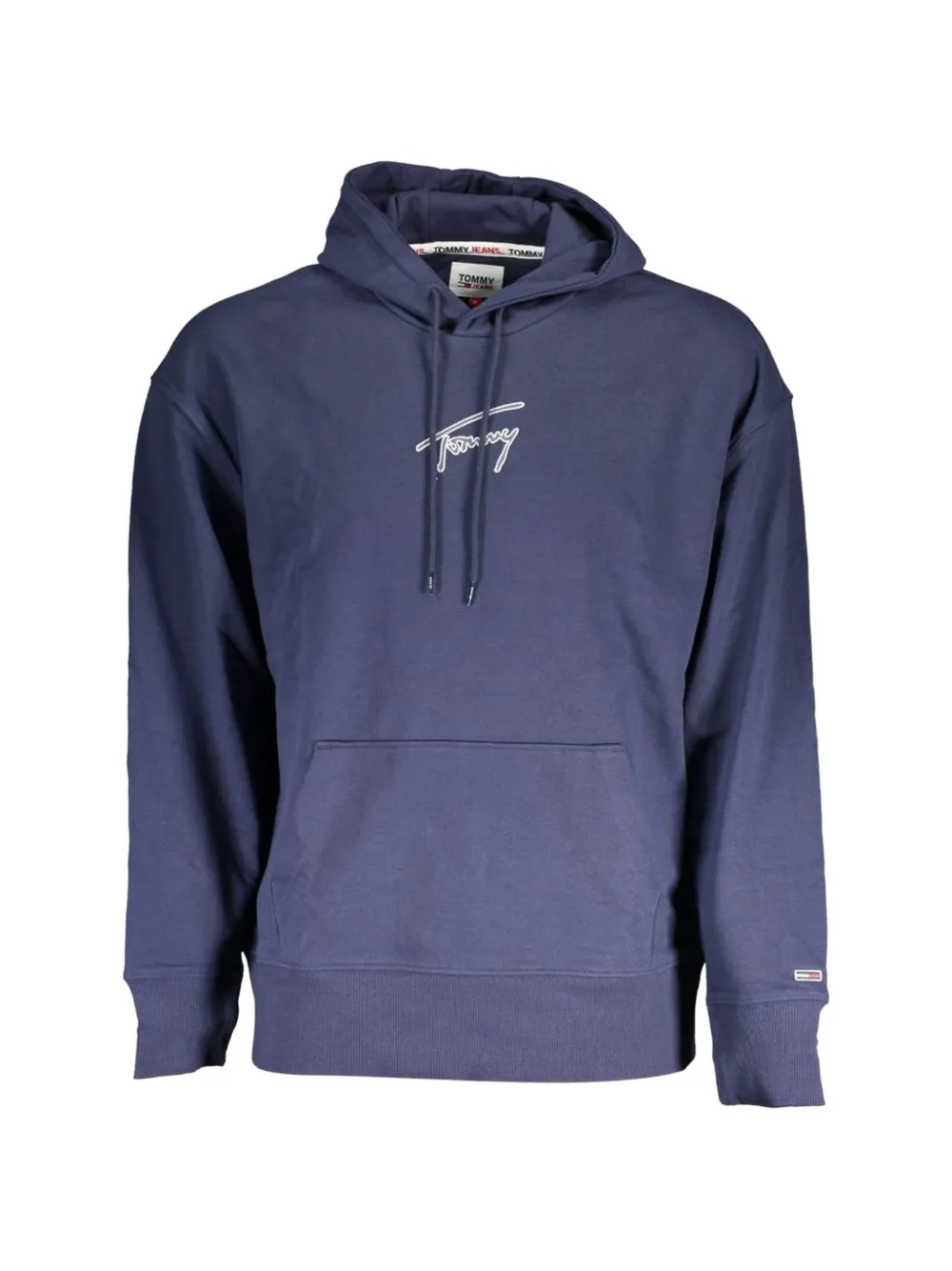 Tommy Hilfiger logo-embroidered hoodie - Blu