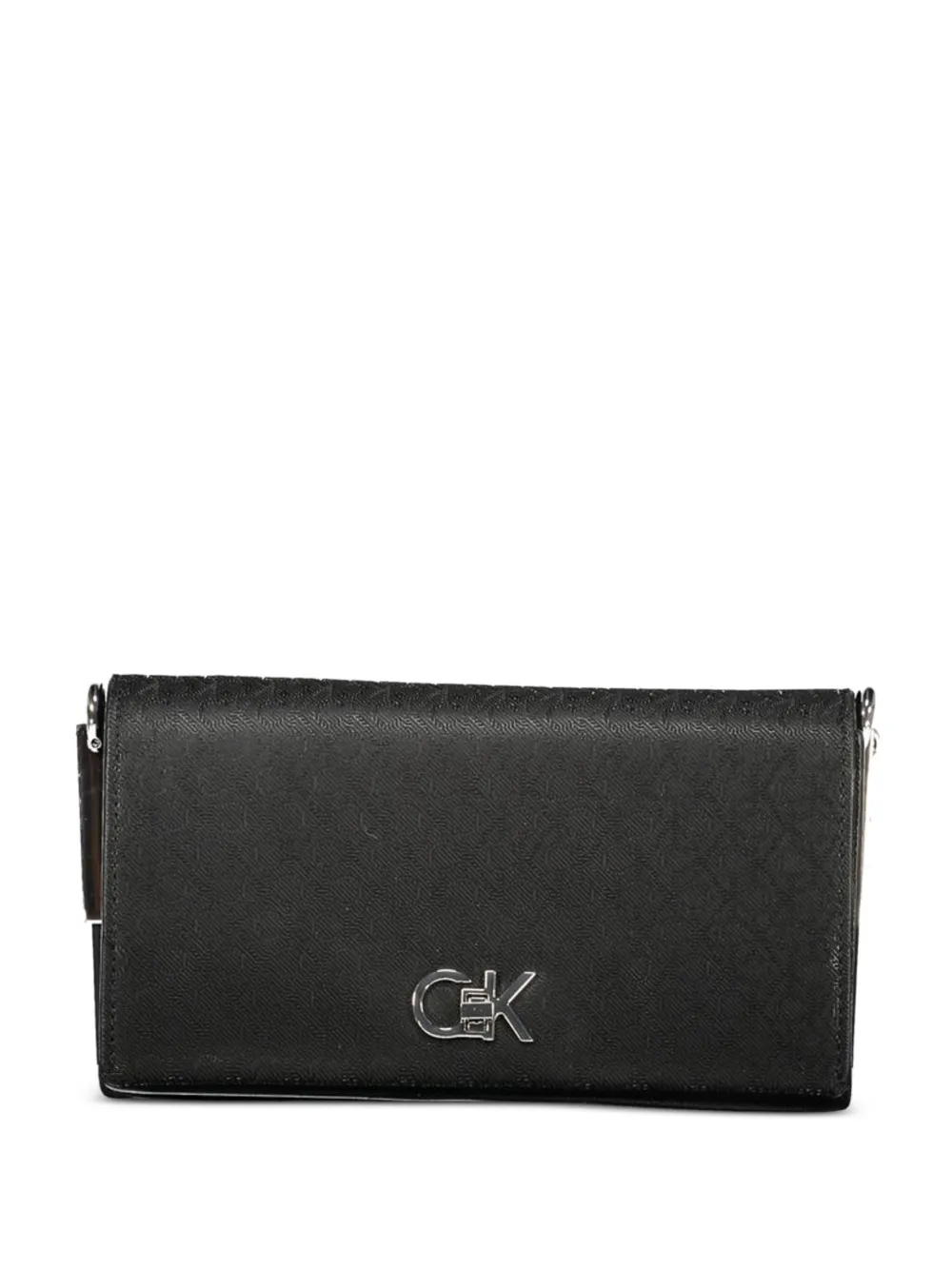 Calvin Klein monogram-pattern logo-plaque cross body bag - Nero