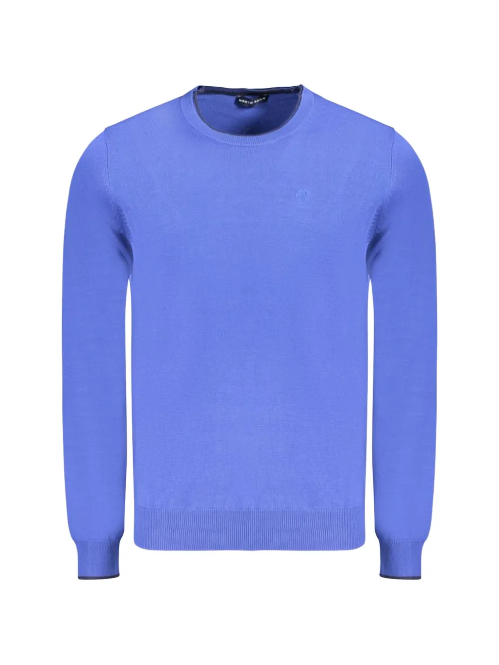 North Sails 로고 자수 크루 넥 스웨터 | 블루