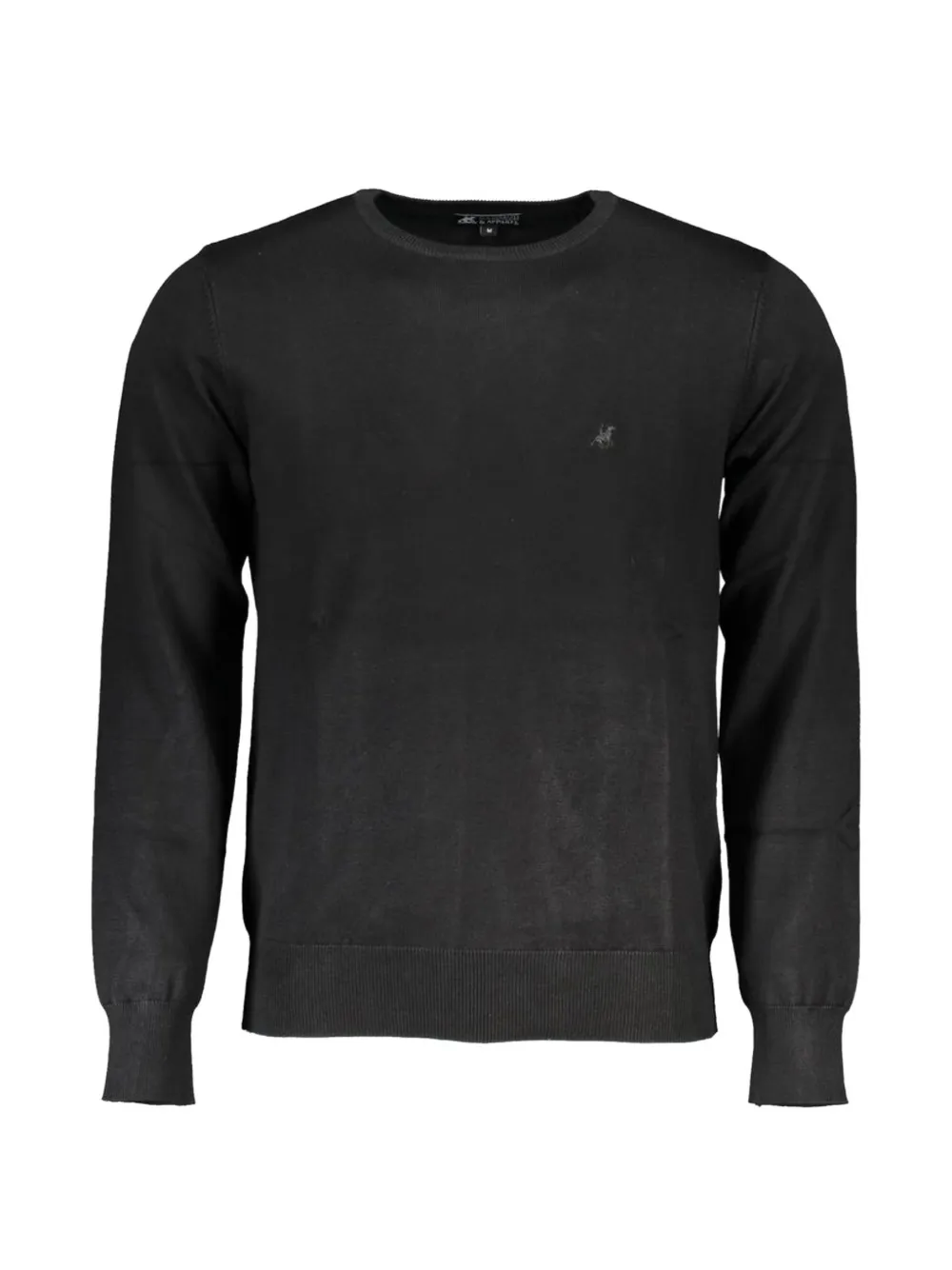 U.S. Grand 로고 자수 코튼 스웨터 | 블랙 | Image 1
