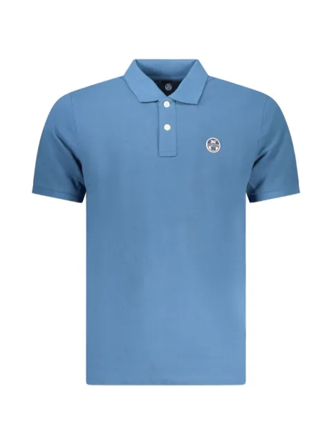 North Sails logo-patch cotton polo shirt