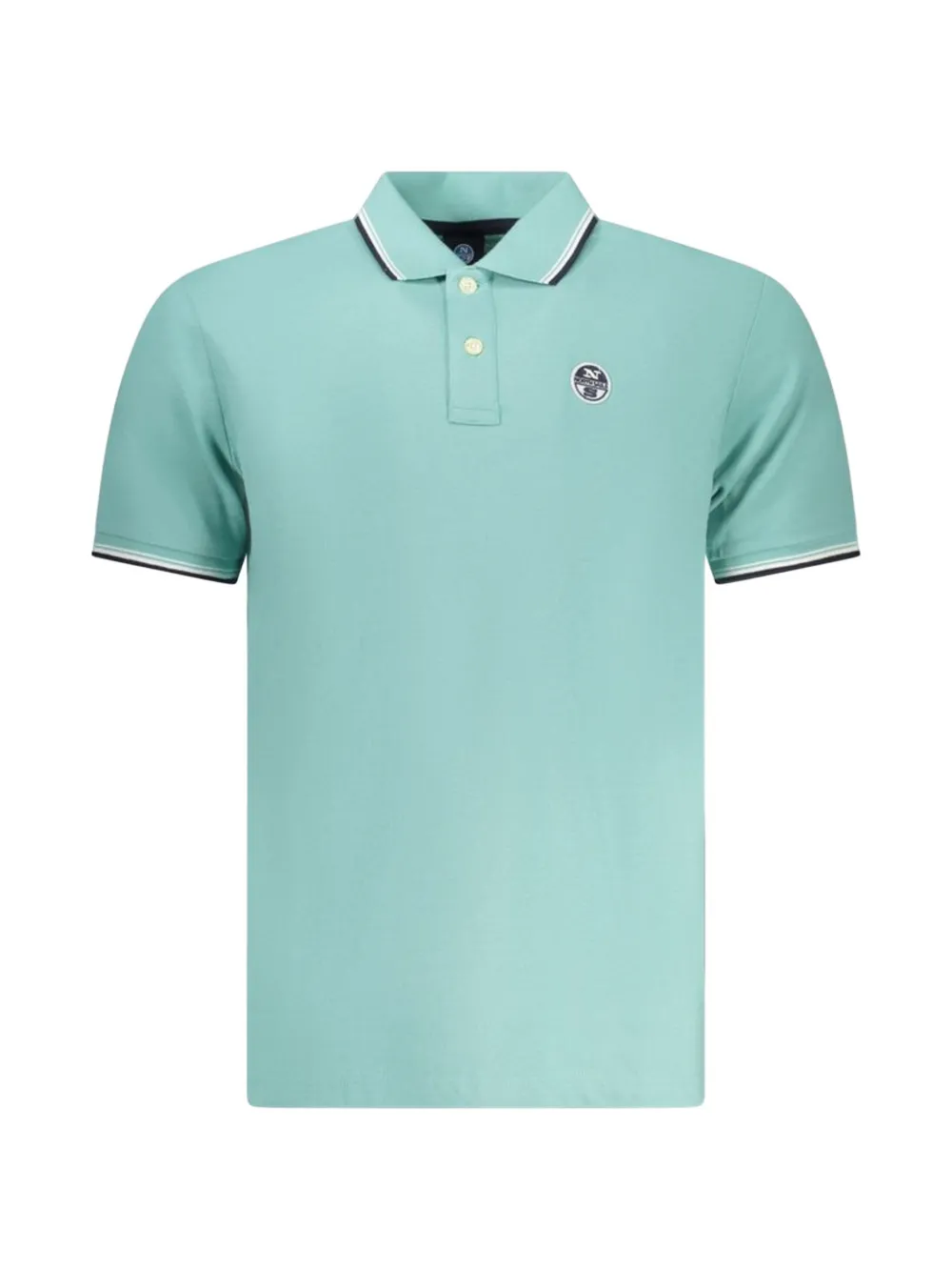 North Sails tipping-detail polo shirt - Blu