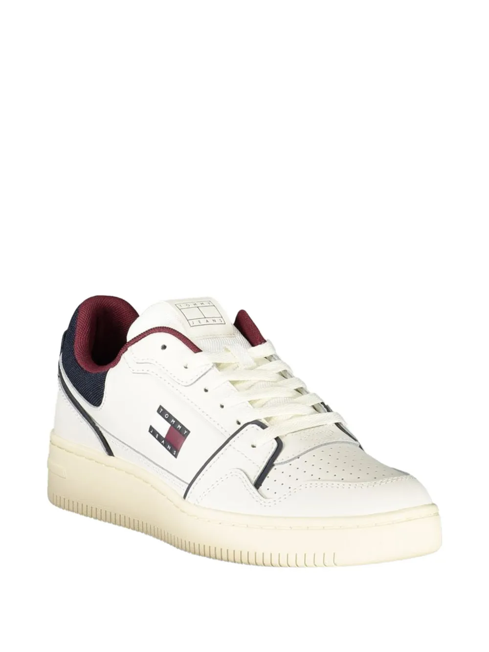 Tommy Hilfiger panelled perforated-detail sneakers Beige