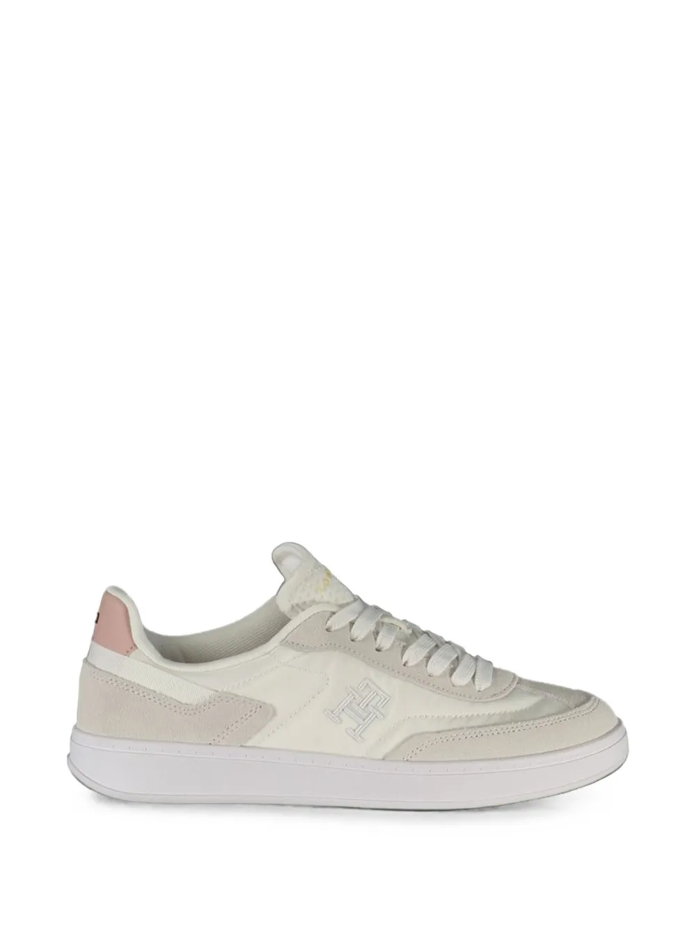 Tommy Hilfiger suede-panelled logo-embroidered sneakers