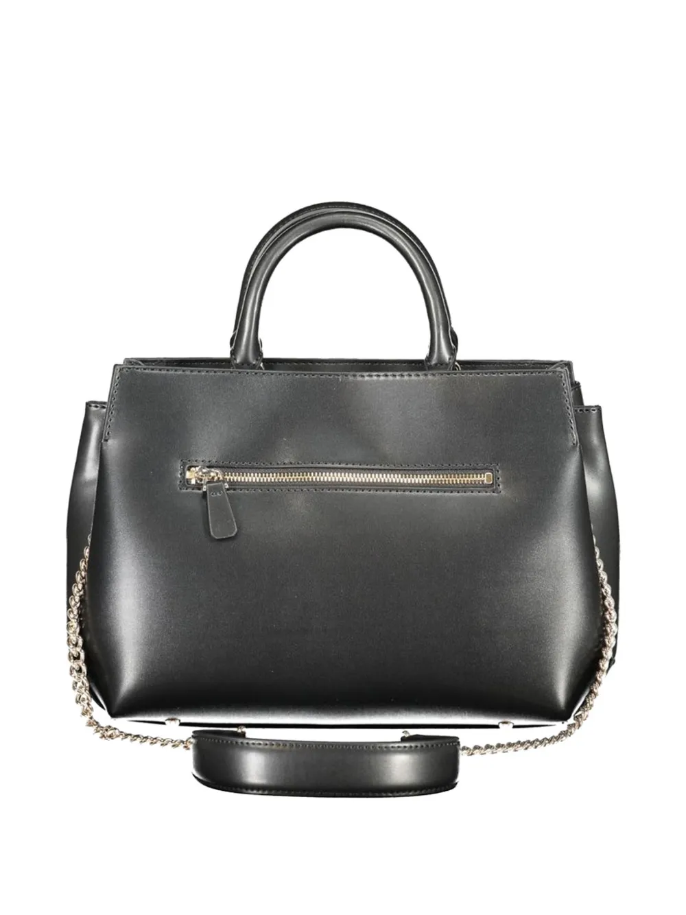 GUESS USA Lorelei shopper met logoplakkaat en kettingband Zwart