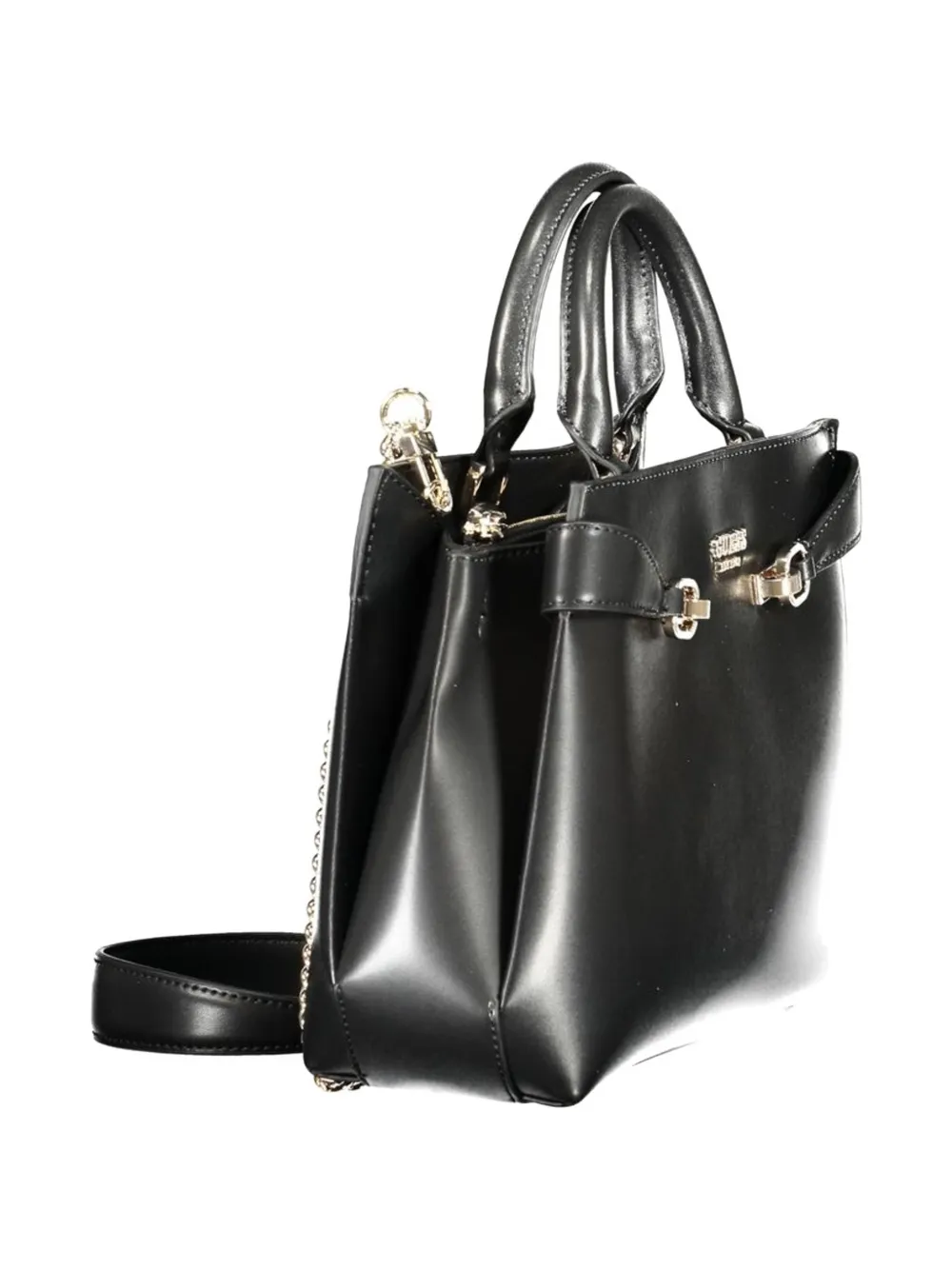 GUESS USA Lorelei shopper met logoplakkaat en kettingband Zwart