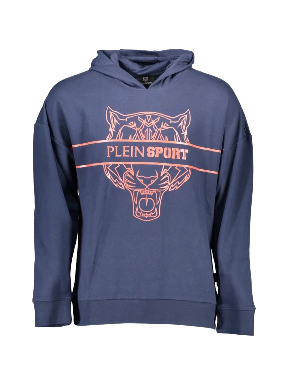 Plein Sport tiger-print hoodie - Blu
