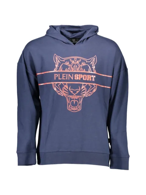 Plein Sport Felpa con stampa tigri e cappuccio