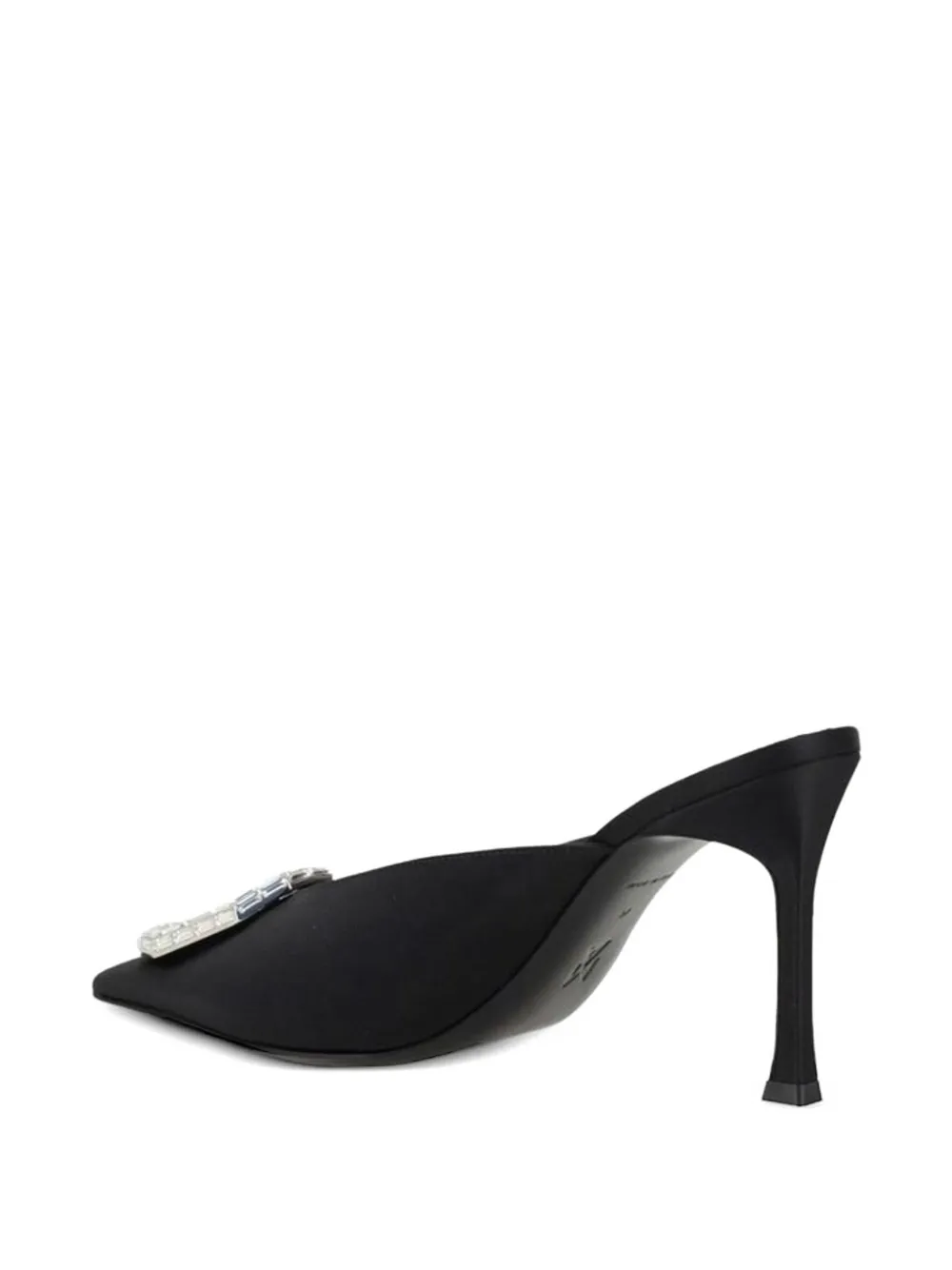 Amina Muaddi crystal-embellished pointed-toe mules Zwart