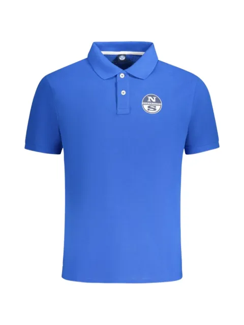North Sails logo-patch piqué polo shirt