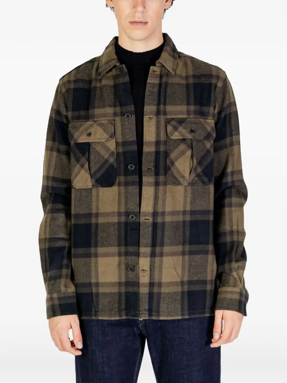 ONLY&SONS|Man plaid flannel shirt - Grün
