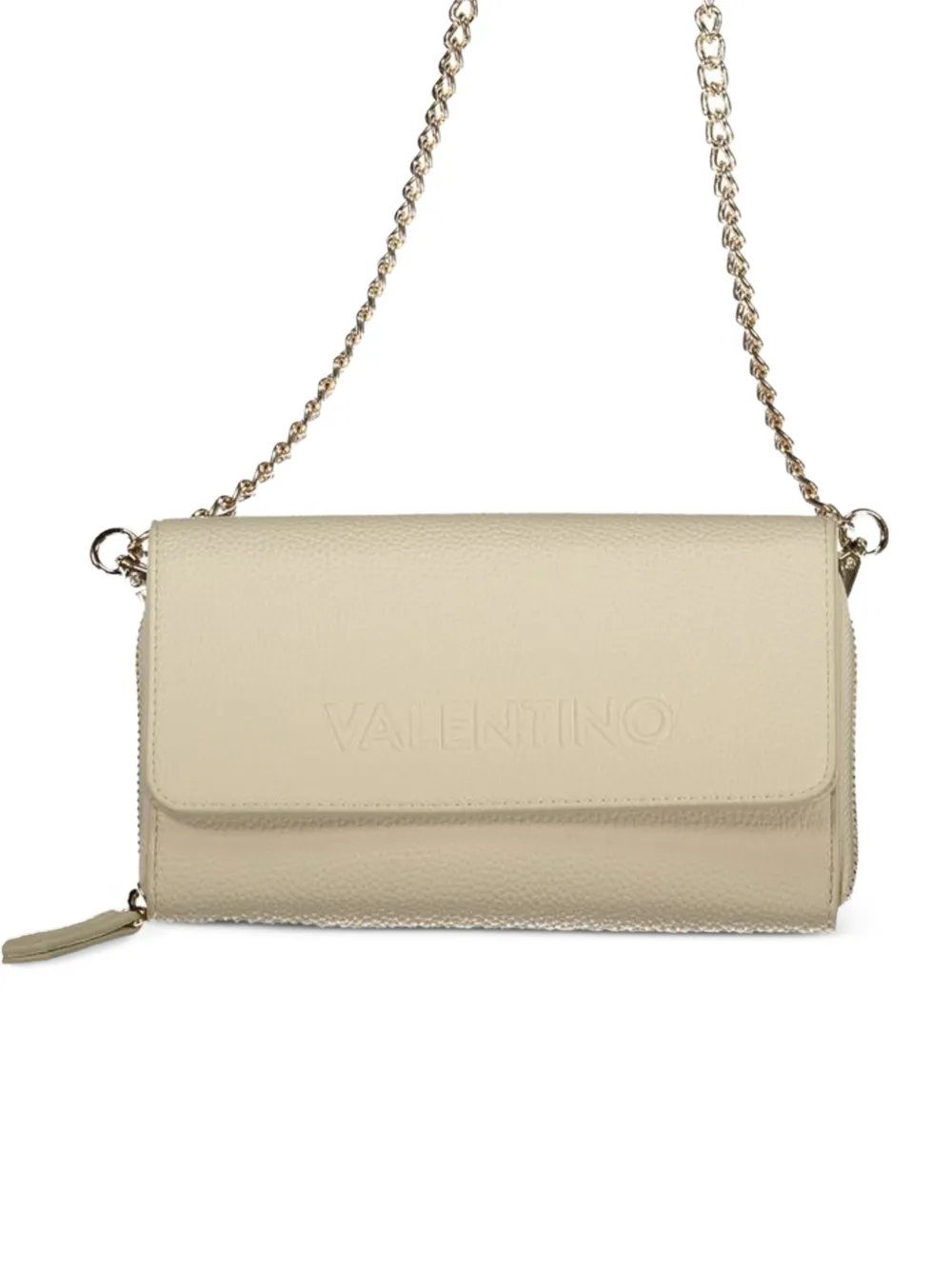 MARIO VALENTINO logo-embossed crossbody bag - Toni neutri