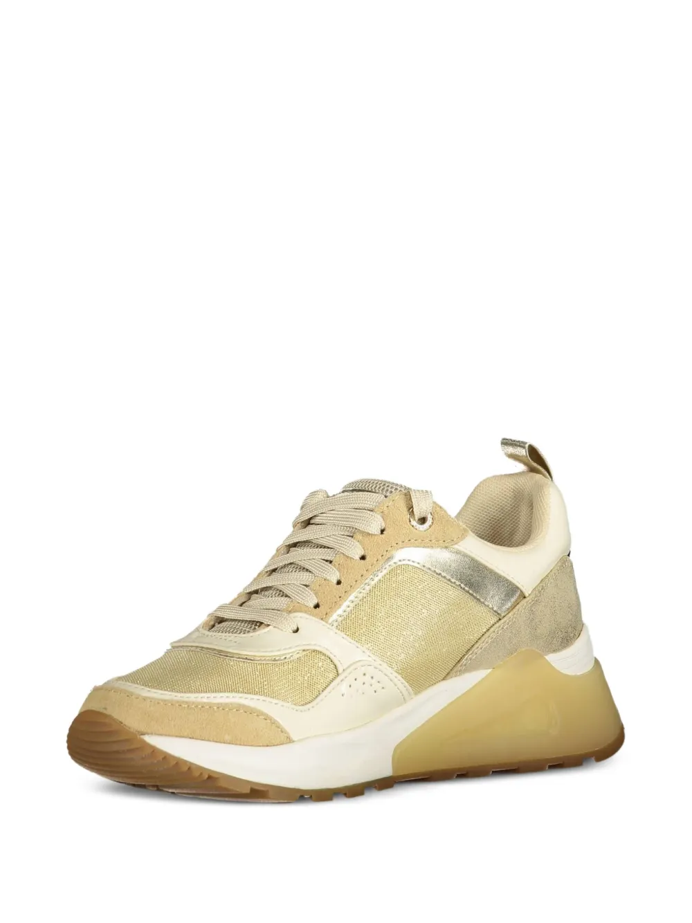 U.S. POLO ASSN. metallic panelled sneakers Goud