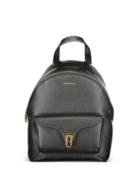 Coccinelle pebbled leather small backpack