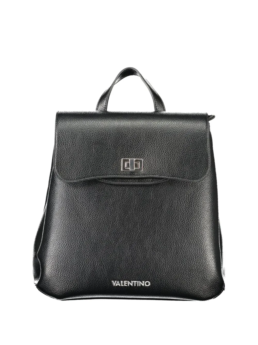 MARIO VALENTINO grained-texture twist-lock backpack - Nero
