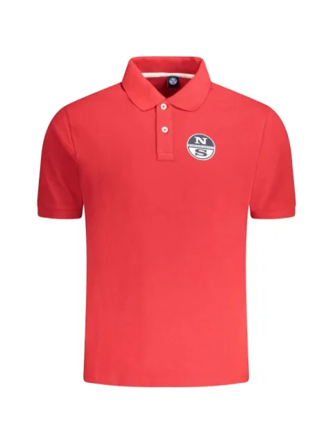 North Sails logo-patch cotton polo shirt