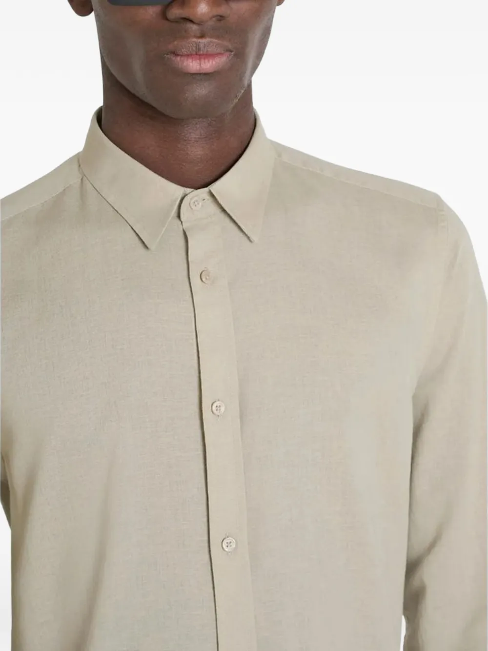 Antony Morato Toledo button-down overhemd met lange mouwen Beige