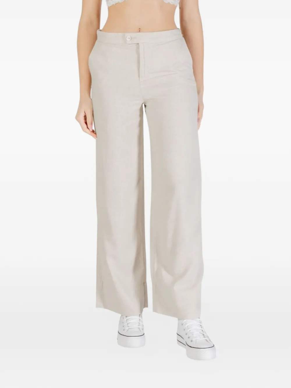 ONLY wide-leg trousers - Toni neutri