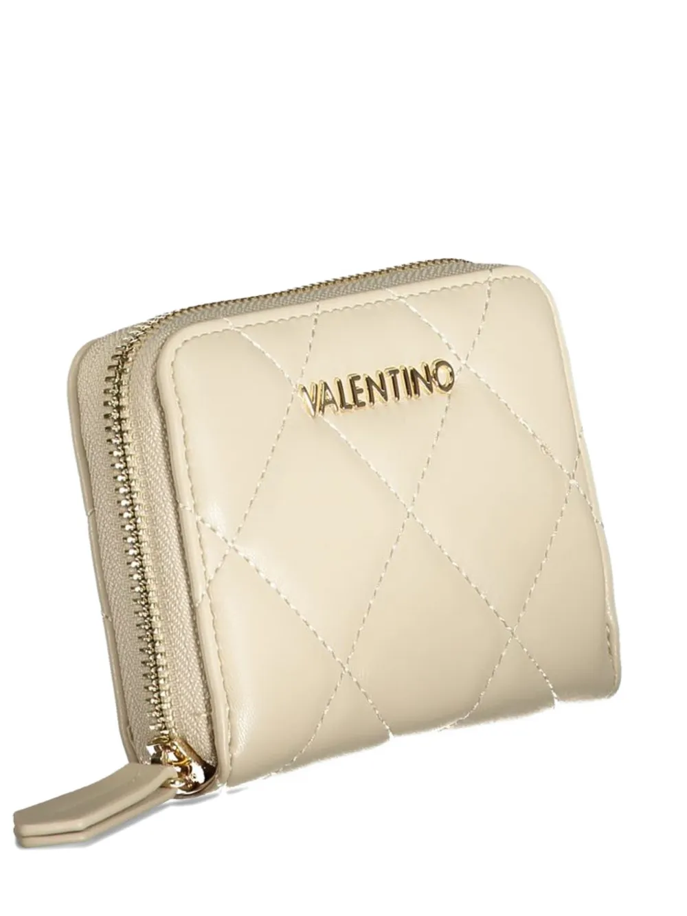 MARIO VALENTINO quilted zip-around wallet - Toni neutri