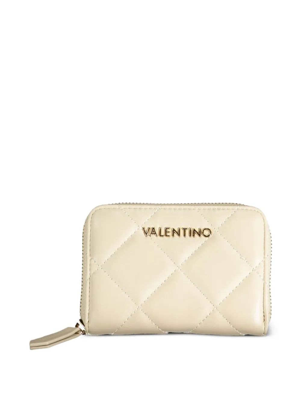 MARIO VALENTINO quilted zip-around wallet - Toni neutri