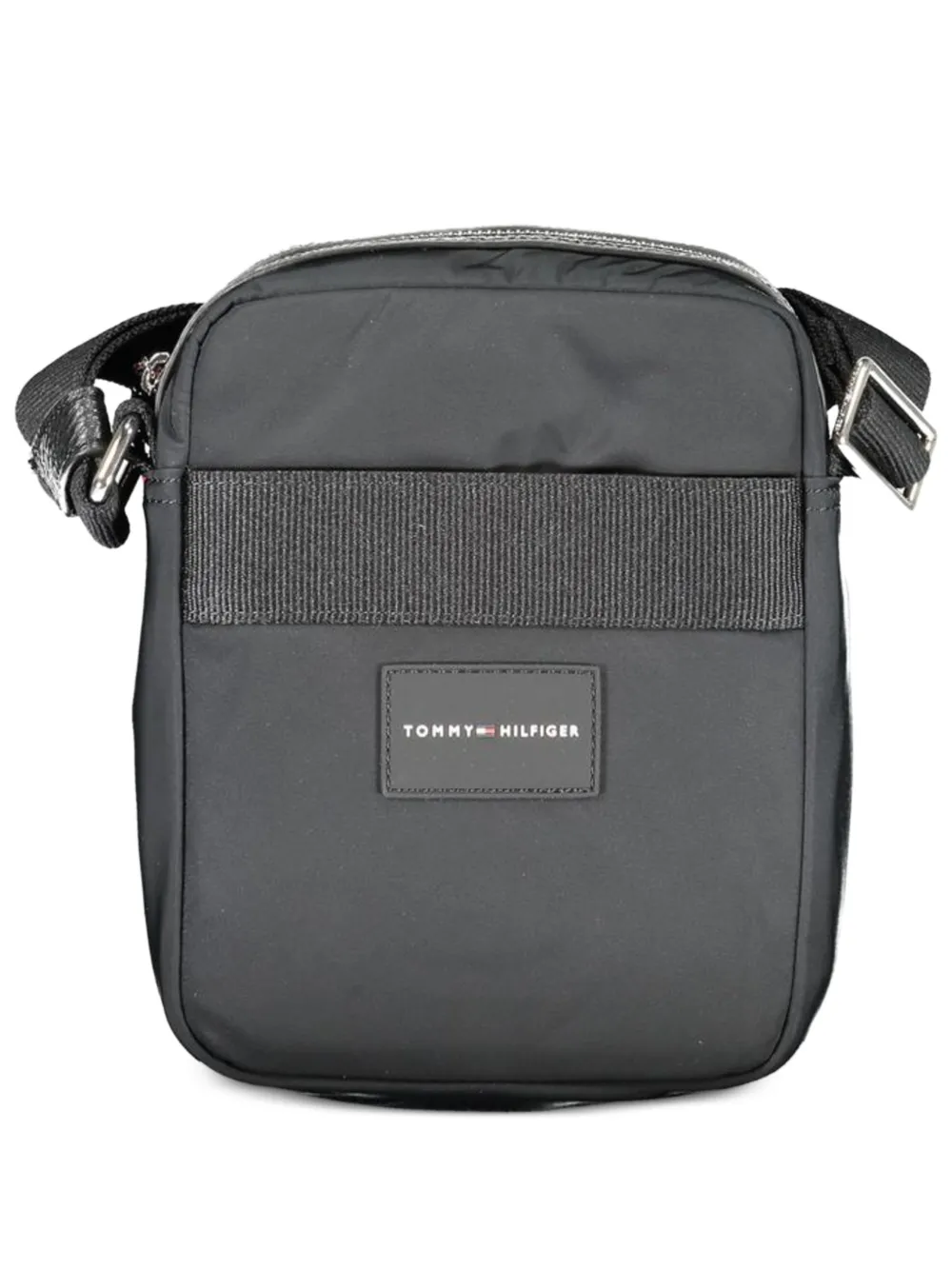 Tommy Hilfiger logo-patch crossbody bag - Schwarz