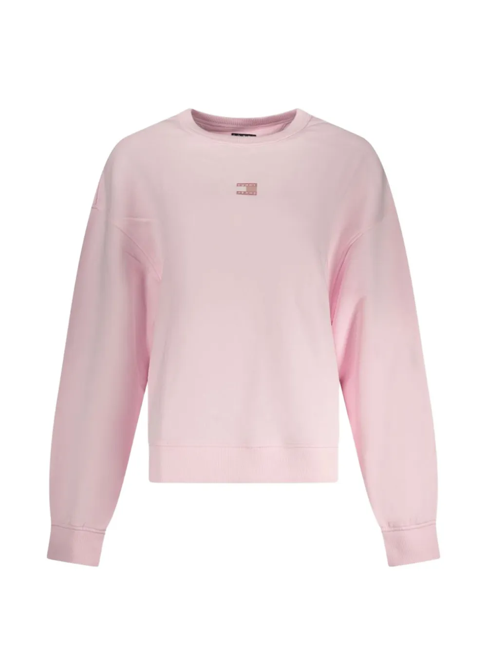 Tommy Hilfiger crew neck logo-patch sweatshirt - Rosa