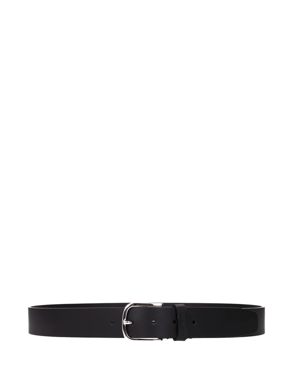a.testoni buckle-fastening leather belt - Schwarz
