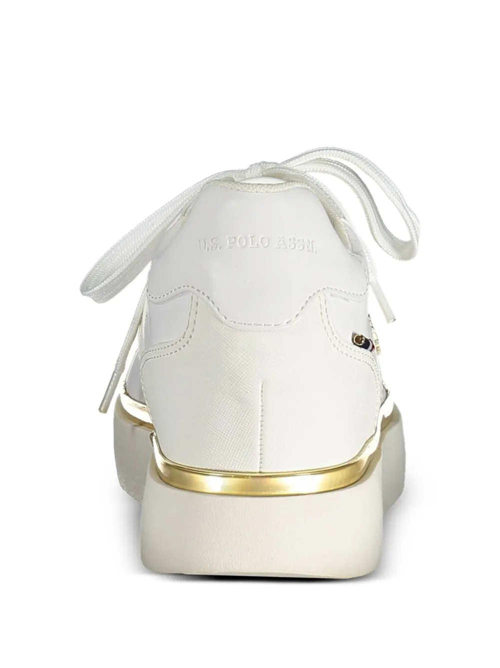 U.S. POLO ASSN. logo-plaque sneakers Wit