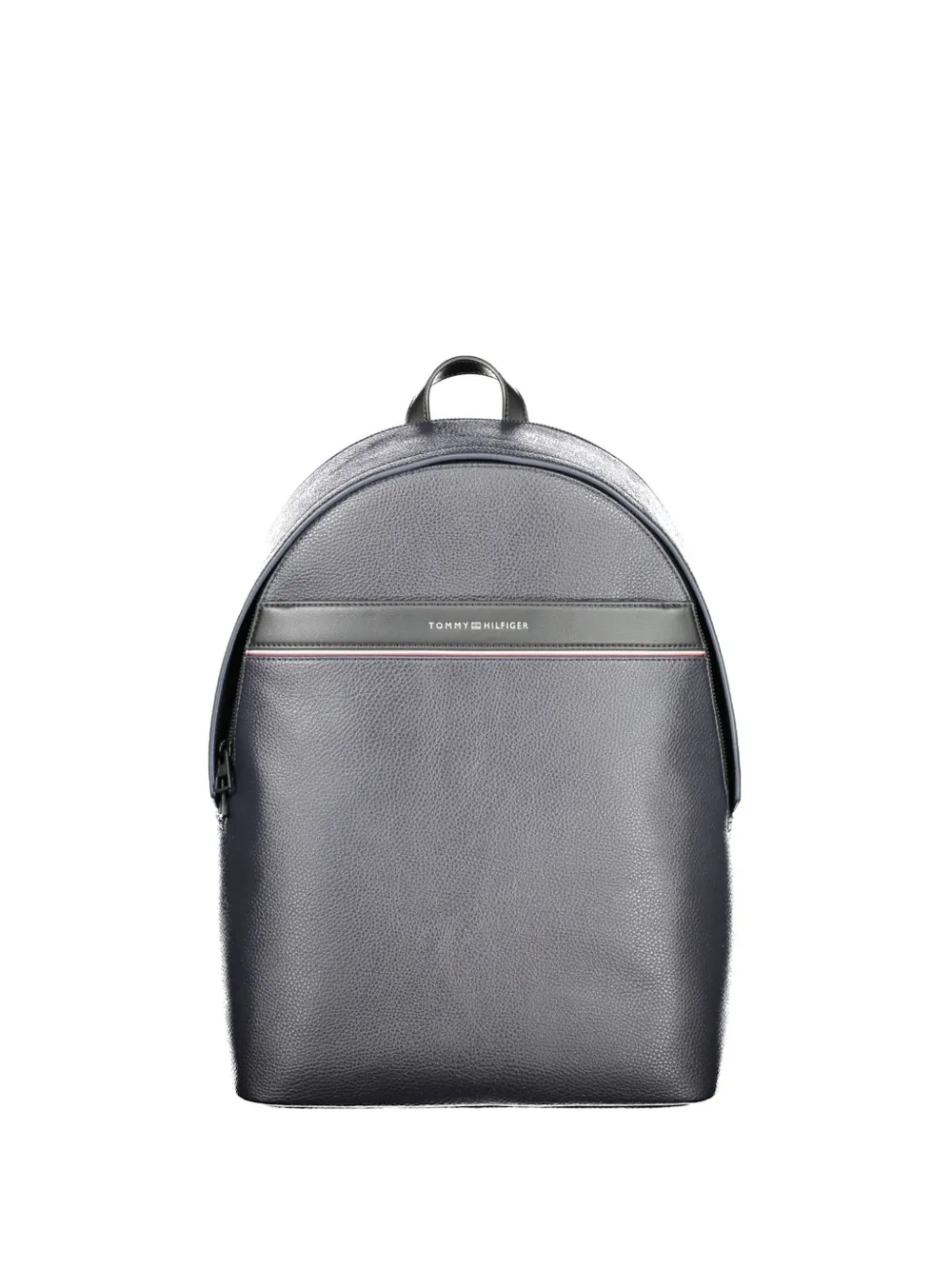 Tommy Hilfiger pebbled-texture logo-lettering backpack - Grigio