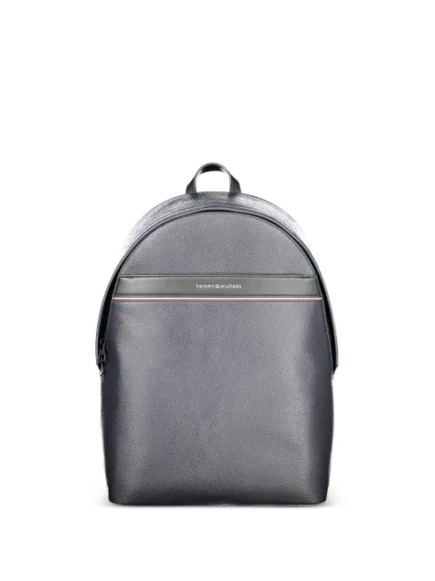 Tommy Hilfiger pebbled-texture logo-lettering backpack