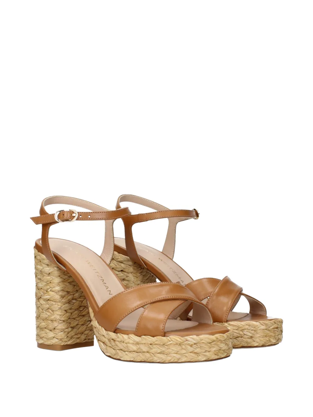 Stuart Weitzman 100mm Dayla heeled sandals Beige