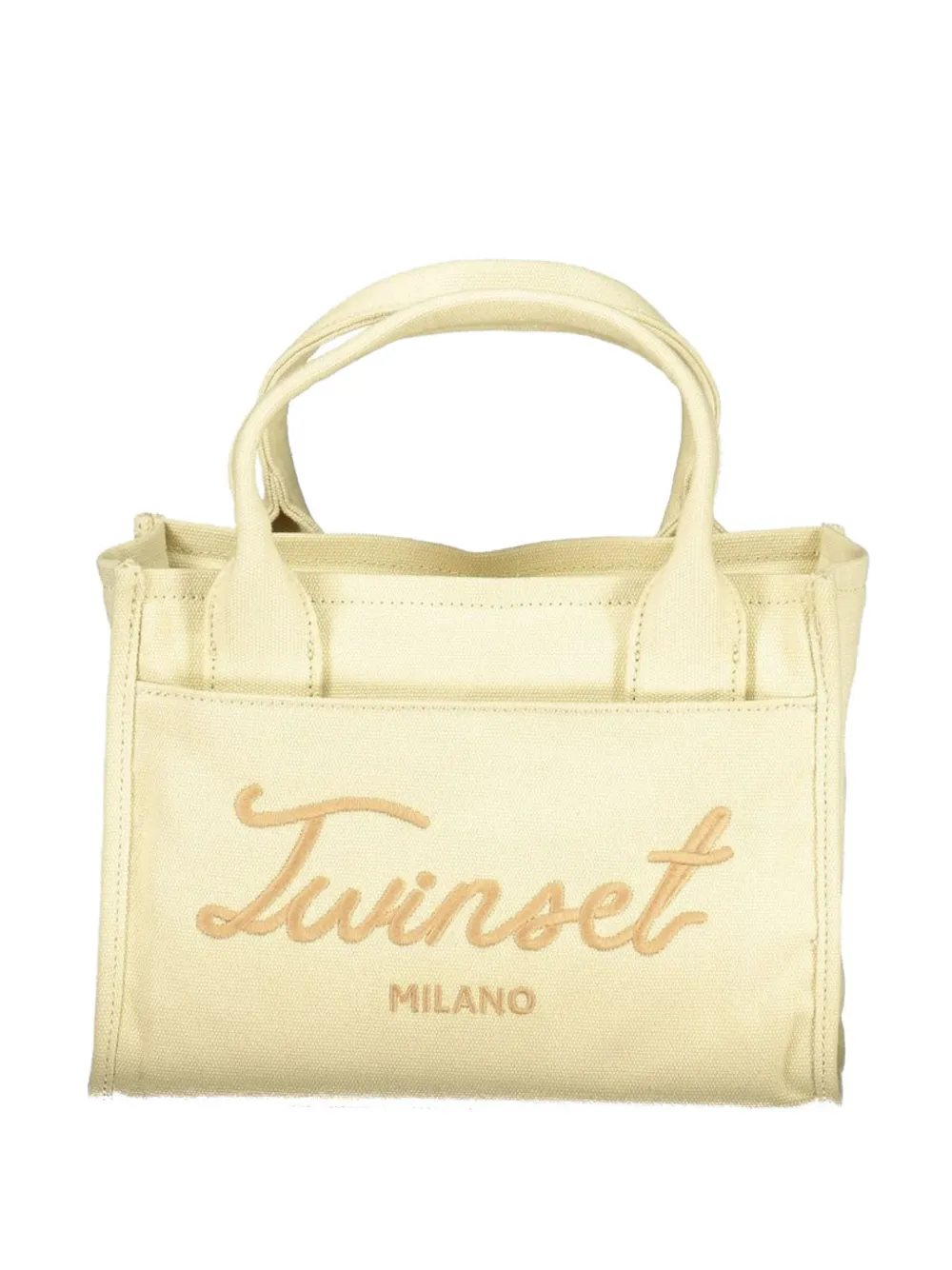 TWINSET logo-embroidered tote bag - Toni neutri