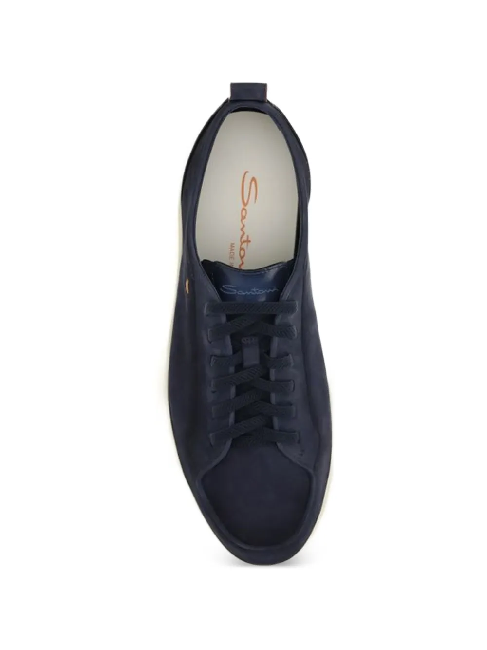 Santoni leather sneakers Blauw